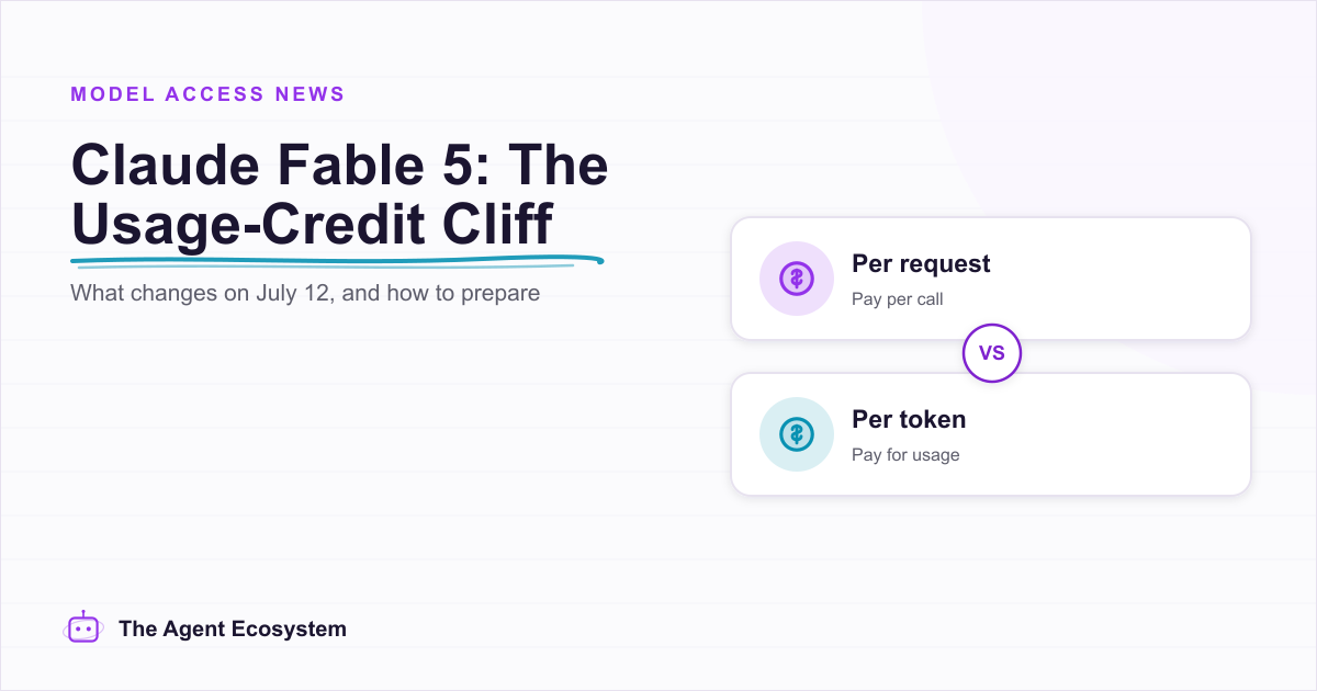 Claude Fable 5 Usage Credits: The July 12 Cost Cliff · The Agent Ecosystem