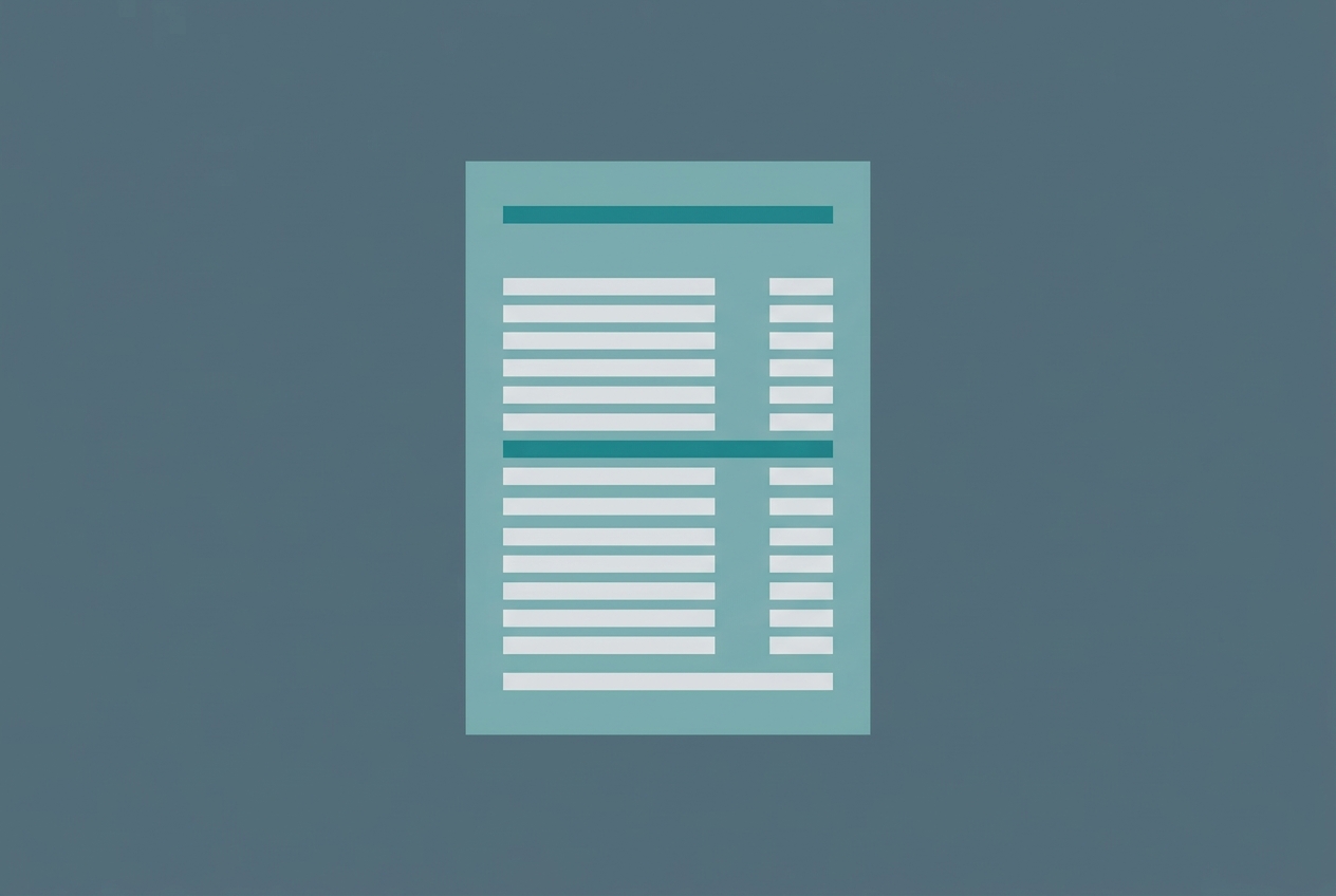 Flat illustration of a minimal monthly invoice showing two paid lines among many free-tier items, representing an AI automation stack total cost under ten