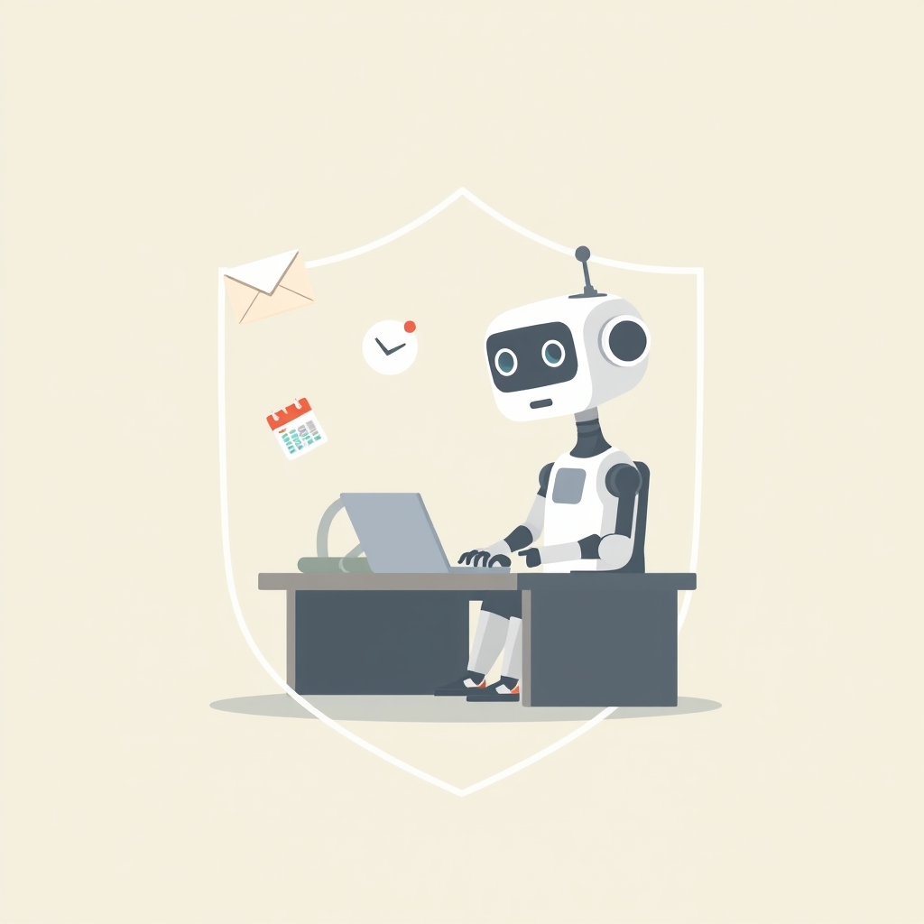 Private local AI agent processing email, calendar, and spreadsheet tasks offline without sending data to external servers